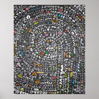 Handgezeichnet Tafel mit Sommerthema Lettern Poster