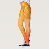 Handgezeichnet Terrakotta-Leggings Leggings (Links)
