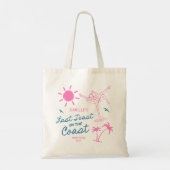 HandGezeichnet Tote Beach Bachelorette Tote Bag Tragetasche (Rückseite)