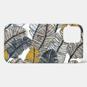 Handgezeichnet: Tropische Blätter Case-Mate iPhone Hülle (Rückseite (Horizontal))