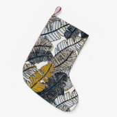 Handgezeichnet: Tropische Blätter Kleiner Weihnachtsstrumpf (Vorderansicht (hängend))