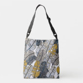 Handgezeichnet: Tropische Blätter Tragetaschen Mit Langen Trägern (Rückseite)