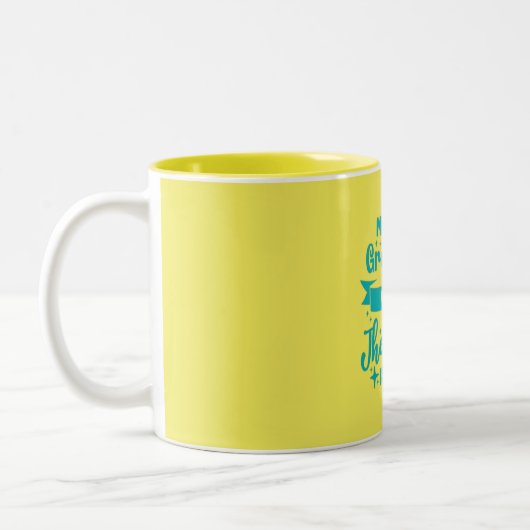 HandGezeichnet Typografie-Tasse mit Motivierend Zi Zweifarbige Tasse (Links)
