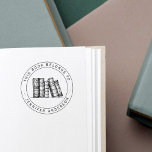 Handgezeichnet Vintage Bücher, die dieses Buch zu  Gummistempel<br><div class="desc">Handgezeichnet Vintage Bücher dieses Buches gehört dazu,  Kautschuk-Briefmarke zu benennen.</div>