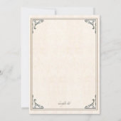 HandGezeichnet Vogeleinladung Einladung (Rückseite)