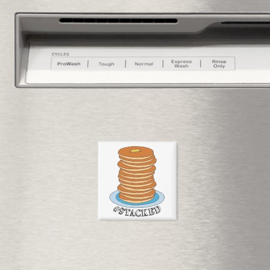Handgezeichnet Voll Stack Pancakes Clipart Pancake Magnet (In Situ (Geschirrspüler))