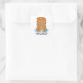 Handgezeichnet Voll Stack Pancakes Clipart Pancake Quadratischer Aufkleber (Tasche)