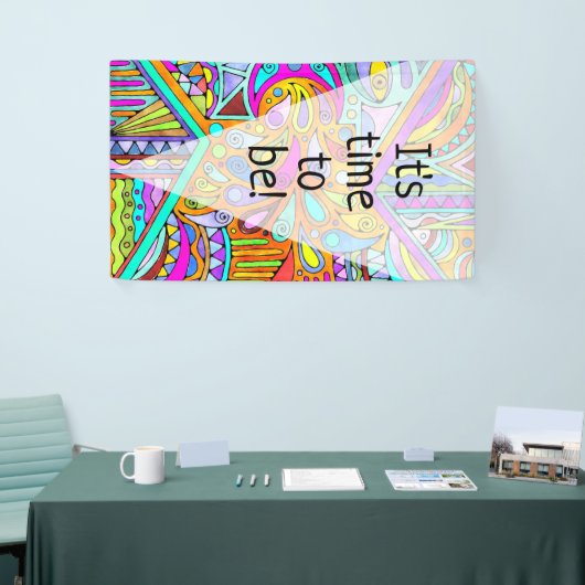 Handgezeichnet von EDDArt - Blah Blah Blah Blah 1 Banner (Messeveranstaltung)