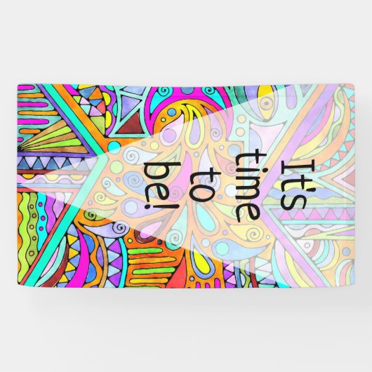 Handgezeichnet von EDDArt - Blah Blah Blah Blah 1 Banner (Horizontal)