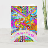 Handgezeichnet von EDDArt - Blah Blah Blah Blah 1 Karte (Vorderseite)