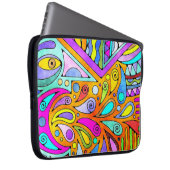 Handgezeichnet von EDDArt - Blah Blah Blah Blah 1 Laptopschutzhülle (Vorne Rechts)