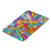 Handgezeichnet von EDDArt - Blah Blah Blah Blah 1 Magnet (Linke Seite)