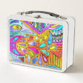 Handgezeichnet von EDDArt - Blah Blah Blah Blah 1 Metall Brotdose (Vorderseite)