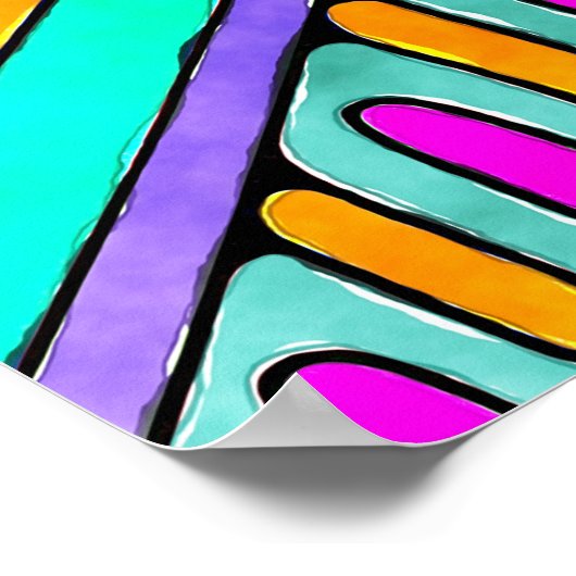 Handgezeichnet von EDDArt - Blah Blah Blah Blah 1 Poster (Ecke)