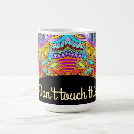 Handgezeichnet von EDDArt - Blah Blah Blah Blah 1 Verwandlungstasse (Zentrum)