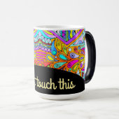 Handgezeichnet von EDDArt - Blah Blah Blah Blah 1 Verwandlungstasse (VorderseiteRechts)