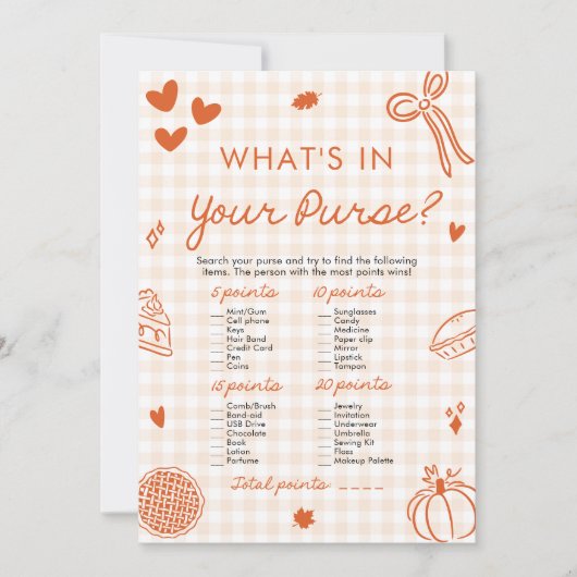 Handgezeichnet, was in Ihrem Baby-Duschenspiel ste Einladung (Vorderseite)