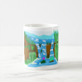 Handgezeichnet Wasserfall Kaffeetasse (Mittel)