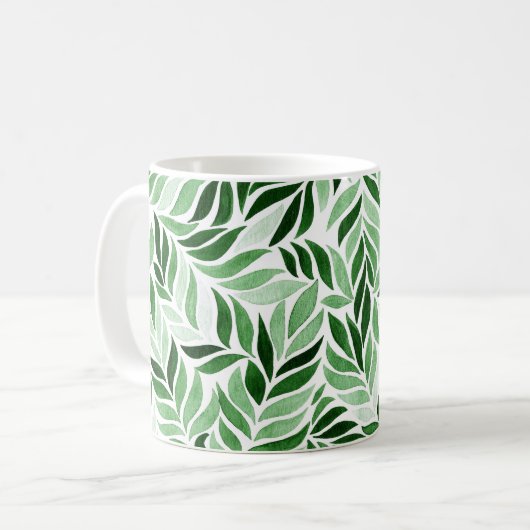 HandGezeichnet Wasserfarbe Abstrakt Nahtloses Must Kaffeetasse (Vorderseite Links)