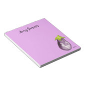 HandGezeichnet Wasserfarben-Eggplant Lila Notizblock (angewinkelt)