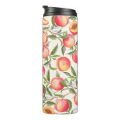 Handgezeichnet Wasserfarbenmuster mit Orange Thermosbecher (Nach rechts gedreht)