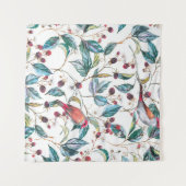 Handgezeichnet Wasserfarbenmuster nahtlos mit natu Wandteppich (Vorderseite (Horizontal))