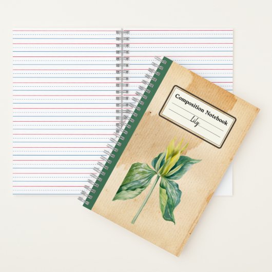 Handgezeichnet Weckte Robin Personalisierte Zusamm Notizblock (Innen)