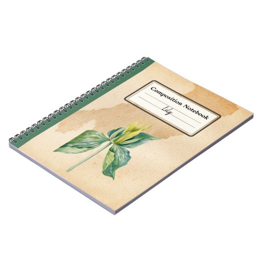 Handgezeichnet Weckte Robin Personalisierte Zusamm Notizblock (Linke Seite)