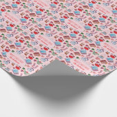 HandGezeichnet Weihnachten Niedlichen Personalisie Geschenkpapier (Ecke)