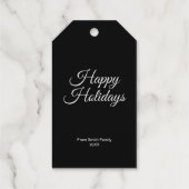 Handgezeichnet Weihnachtsbaum Custom Geschenkanhänger (Rückseite)