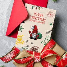 Handgezeichnet Weihnachtskarte