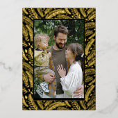 Handgezeichnet Weihnachtskiefernbaum Foto Folien Feiertagskarte (Vorderseite)