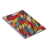 HandGezeichnet Wellen: Abstrakter Nahtloser Hinter Notizblock (Rechte Seite)