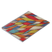 HandGezeichnet Wellen: Abstrakter Nahtloser Hinter Notizblock (Linke Seite)