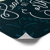 HandGezeichnet Weltfrieden Dove Poster (Ecke)