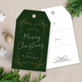 Handgezeichnet Whimsical einzigartig Moderne Grüne Geschenkanhänger