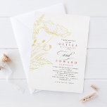 Handgezeichnet Wildblumen Dusty Pink Elegante Hoch Folieneinladung<br><div class="desc">Ideal für eine sonnige Sommerhochzeit oder für ein wildes Boho-Elopement... diese staubige, rosa und echter, auf Folie limitierte Hochzeitsfeier soll daran erinnern, dass es bei Hochzeiten um das Feiern von Liebe geht. Lässige, handgezeichnet Wildblumen geben dem Gefühl, auf einer Wiese zu sein. Lass den hellen Stil bringen eine Touch von...</div>