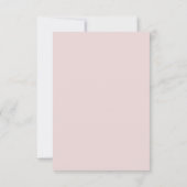 Handgezeichnet Wildblumen Dusty Pink Save the Date (Rückseite)