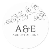 Handgezeichnet Wildblumen Einfach elegant Minimali