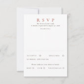 Handgezeichnet Wildblumen Gold Wedding RSVP (Vorderseite)