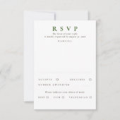 Handgezeichnet Wildblumen Gold Wedding RSVP (Vorderseite)