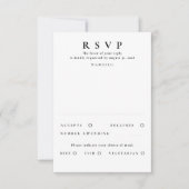 Handgezeichnet Wildblumen Gold Wedding RSVP Karte (Vorderseite)