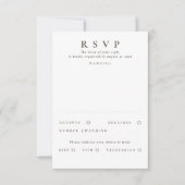 Handgezeichnet Wildblumen Gold Wedding RSVP Karte (Vorderseite)
