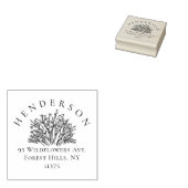 Handgezeichnet Wildblumen Rücksendeadresse Gummistempel (Stempel)