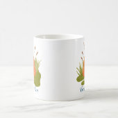 Handgezeichnet Zen-Kissen Kaffeetasse (Mittel)