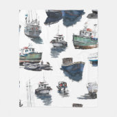 Handgezeichnete Abbildung. Nahtlose Wasserfarbe Fleecedecke (Vorderseite)