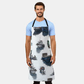 Handgezeichnete Abbildung. Nahtlose Wasserfarbe Schürze (Getragen)