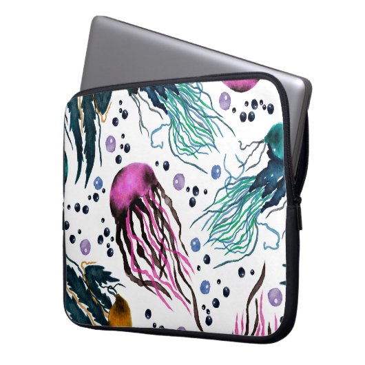 Handgezeichnete Abbildung. Nahtloses Muster. digit Laptopschutzhülle (Vorderseite Links)