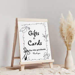 Handgezeichnete Abschlüsse im Doodles-Stil Poster