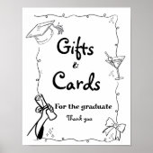 Handgezeichnete Abschlüsse im Doodles-Stil Poster (Vorne)